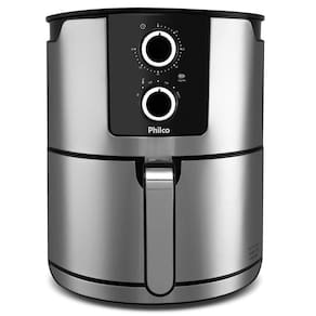 Fritadeira Elétrica Sem Óleo Air Fryer Philco PFR67PI 6,1L – Inox/Preta