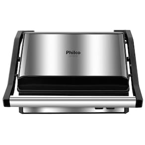 Grill e Sanduicheira Philco PGR21PI Maxx Clean – Inox/Preto