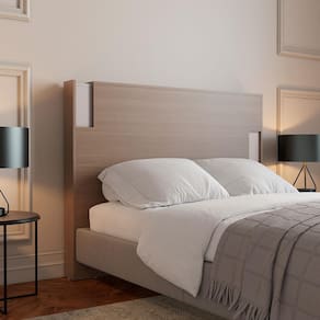 Cabeceira para Cama Box Casal e Queen Bartira Diplomata com Revestimento em Finish Foil