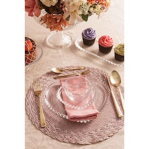 Prato Raso Wolff Coração Pearl Transparente - 29 cm