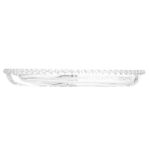 Petisqueira Redonda com 3 Divisórias Wolff Gourmet em Cristal Transparente - 23 cm - 2