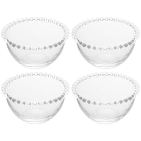 Conjunto de Bowls Wolff Pearl em Cristal 450 ml - 4 Peças