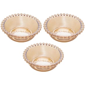 CONJUNTO 3 BOWLS PEARL AMBAR 14CM X 5CM WOLFF