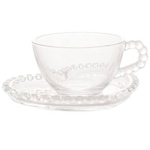 Xícara para Café Wolff Coração Pearl com Pires 180 ml - 1 Peça - 1