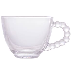 Conjunto com 4 Xícaras para Café Wolff Pearl em Cristal - 80 ml - CONJUNTO 4 XICARAS DE CAFE SEM PIRES TRANSP WOLFF - 2