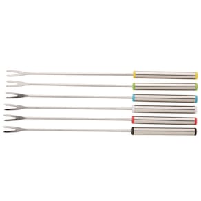 Conjunto de Garfos Fondue Wolff Mesa em Aço Inox - 6 Peças - CONJUNTO 6 GARFOS DE FONDUE DE ACO INOX WOLFF - 1