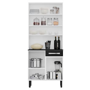 Cozinha Compacta Itatiaia Pratika com 4 Portas, 1 Gaveta e 5 Prateleiras - 80cm de largura