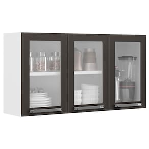 Armário Aéreo Triplo Itatiaia Florença com 3 Portas e 2 Prateleiras - 105cm de largura