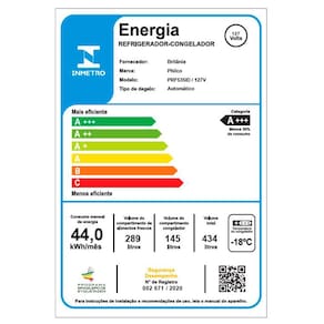 Geladeira Philco Side By Side Eco Inverter PRF535ID Frost Free com Smart Cooling e Display Digital Inox - 434 L
