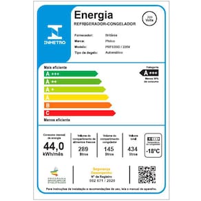 Geladeira Philco Side By Side Eco Inverter PRF535ID Frost Free com Smart Cooling e Display Digital Inox - 434 L