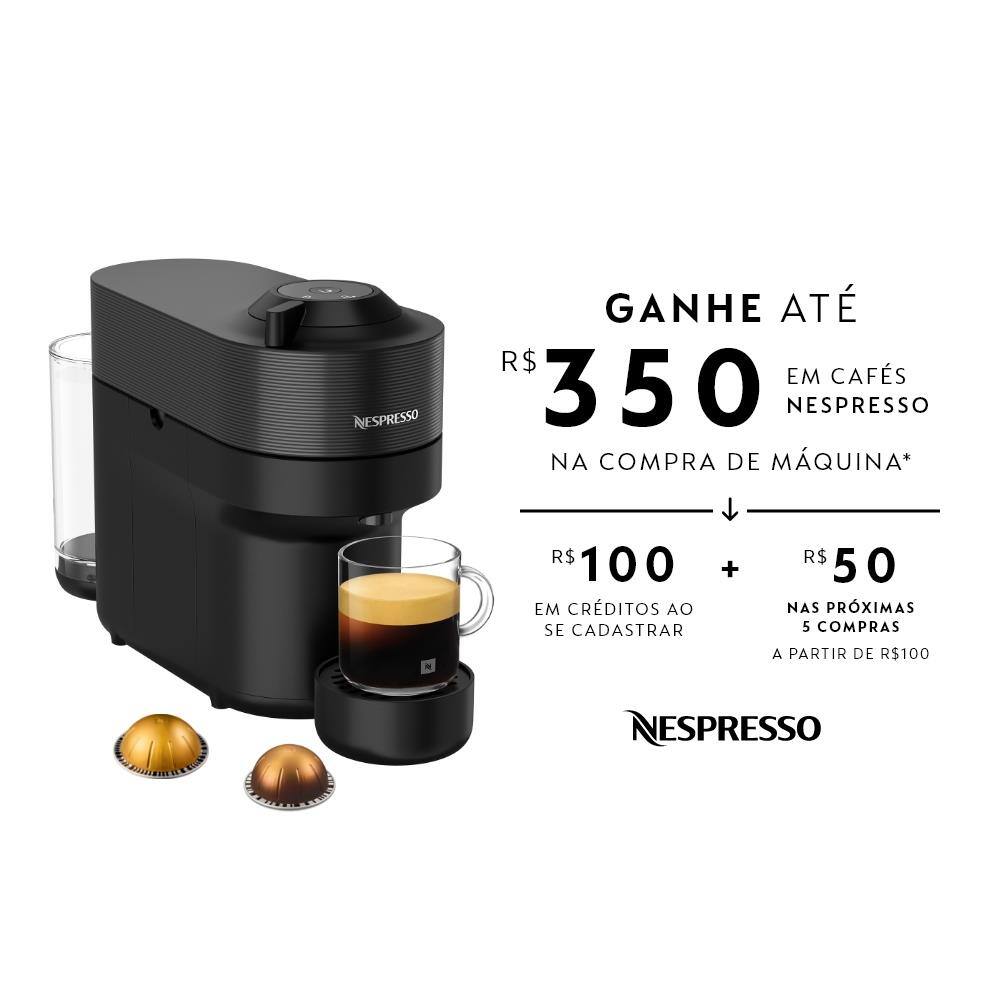 Cafeteira Nespresso Vertuo Pop com Kit Boas-Vindas – Preta - 110V - 1