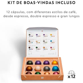 Máquina de Café Nespresso Vertuo Pop com Kit Boas-Vindas – Azul Pacífico