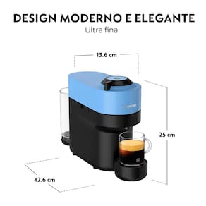 Cafeteira Nespresso Vertuo Pop com Kit Boas-Vindas – Azul Pacífico