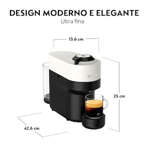 Cafeteira Nespresso Vertuo Pop com Kit Boas-Vindas – Branco Côco