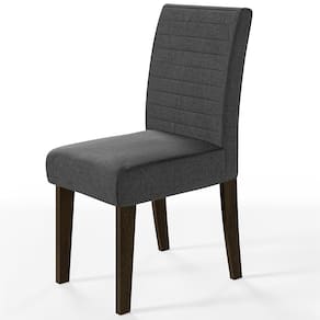 Mesa de Jantar Redonda Dobuê Turim com 4 Cadeiras com Revestimento em Suede