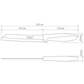 Conjunto de Facas Tramontina Plenus com Tesoura - 6 Peças