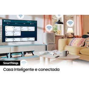 Smart TV 43" Ultra HD 4K Samsung 43CU7700 com processador Crystal 4K, Gaming Hub, Visual livre de cabos, Tela sem limites e Alexa built in