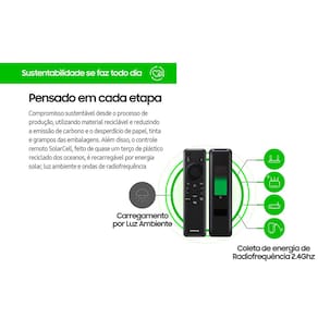 Smart TV 43" Ultra HD 4K Samsung 43CU7700 com processador Crystal 4K, Gaming Hub, Visual livre de cabos, Tela sem limites e Alexa built in