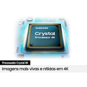 Smart TV 50" Ultra HD 4K Samsung 50CU7700 com processador Crystal 4K, Gaming Hub, Visual livre de cabos, Tela sem limites e Alexa built in