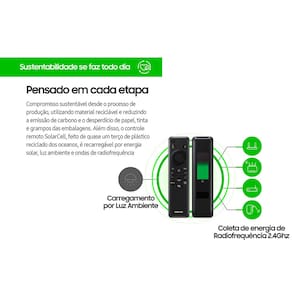 Smart TV 75" Crystal 4K Samsung CU8000 Dynamic Crystal Color, Gaming Hub, Design AirSlim, Tela sem limites, Alexa built in e Controle Remoto Único