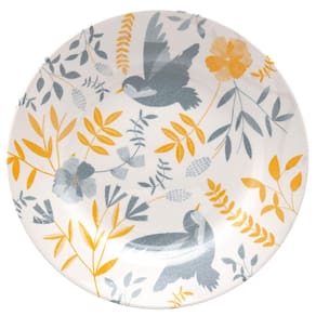 Aparelho de Jantar 20 Peças Biona Donna Bem-te-vi em Cerâmica - Amarelo/Azul - 1