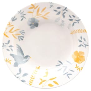 Aparelho de Jantar 20 Peças Biona Donna Bem-te-vi em Cerâmica - Amarelo/Azul - 2