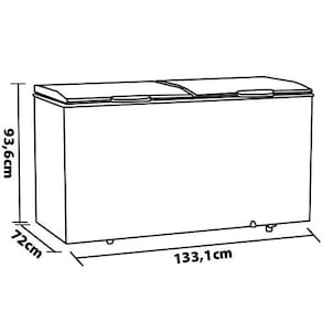 Freezer Horizontal Gelopar GHBS-410 com Controle de Temperatura Branco – 411 L