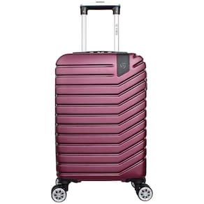 Mala de Viagem Grande Yins Brasil Flip YS21168V-G com Rodas Giro 360° em ABS - Vinho