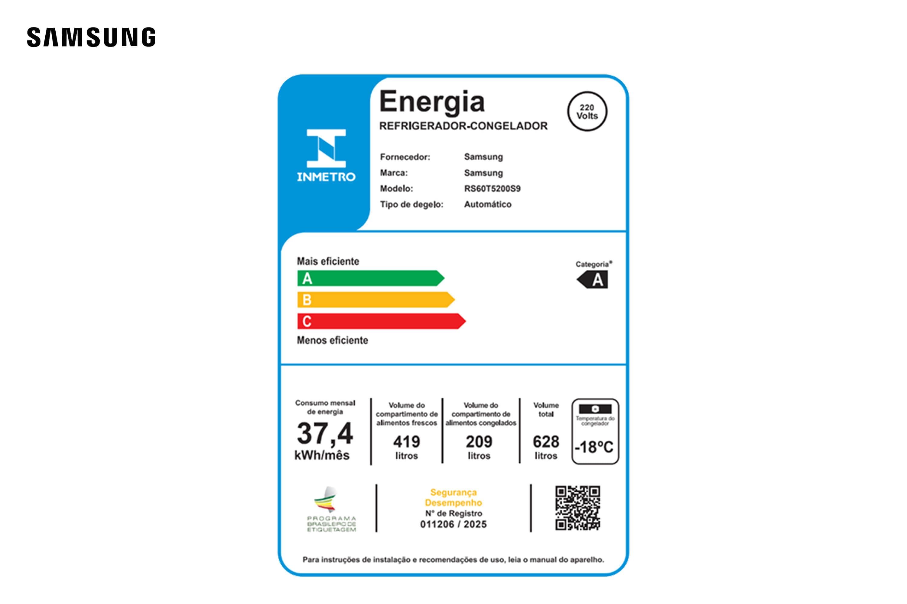 Geladeira Samsung Side by Side RS60 628 Litros com Dispenser de