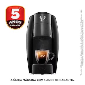 Cafeteira Espresso TRES Lov Automática Multibebidas - Preta - MAQ CAFE TRES CORACOES LOV AUT PTO 220V - 3