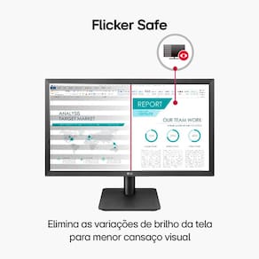 Monitor PC Gamer LG 21.5`` 22MP410-B 75Hz com AMD FreeSync™, Full HD, HDMI, VGA (D-Sub) e Ajuste de Inclinação