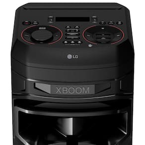 Torre de Som LG XBOOM RNC9 com Bluetooth, Karaokê, Entradas de Microfone, Guitarra e Alto-falantes Duplos