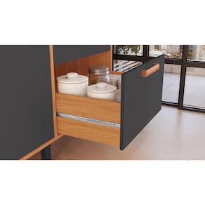 Cozinha Compacta Itatiaia Nápoles com 8 Portas, 3 Gavetas e 9 Prateleiras - 220cm de largura