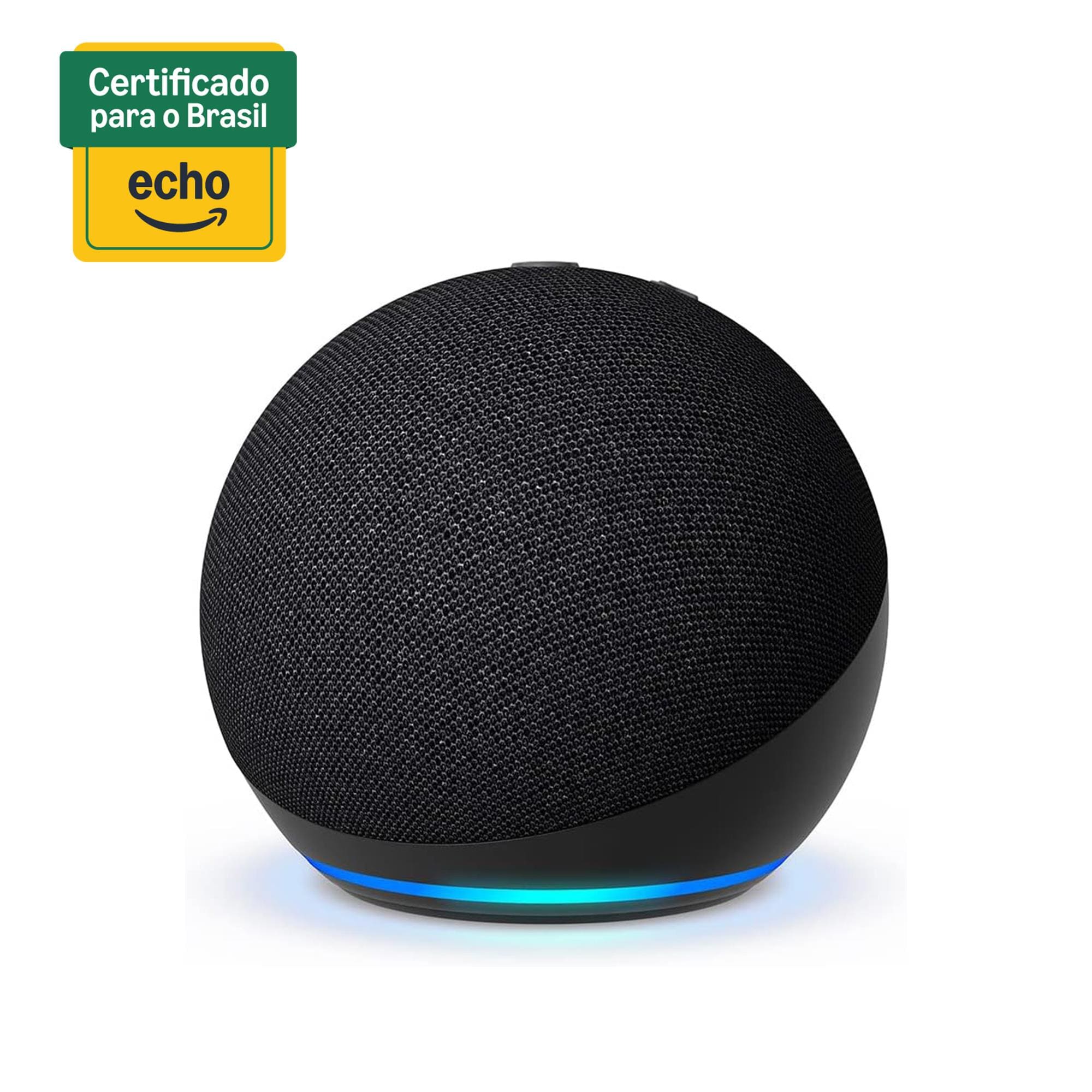 Smart Speaker Amazon Echo Dot 5ª Geração com Alexa – Preta - ECHO DOT 5 GERACAO SMART SPEAKER COM ALEXA PRETA.