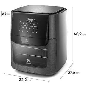 Fritadeira Elétrica Sem Óleo Air Fryer Oven Electrolux Experience Digital Por Rita Lobo EAF90 12L – Grafite