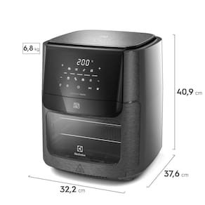 Fritadeira Elétrica Sem Óleo Air Fryer Oven Electrolux Experience Digital Por Rita Lobo EAF90 12L – Grafite