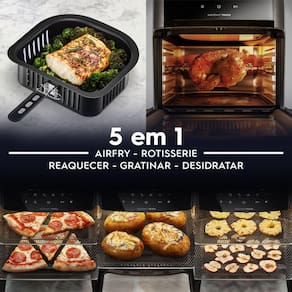Fritadeira Elétrica Sem Óleo Air Fryer Oven Electrolux Experience Digital Por Rita Lobo EAF90 12L – Grafite