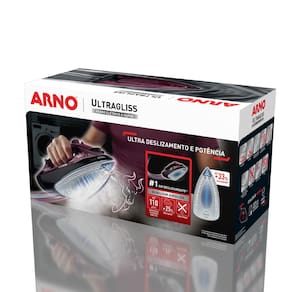 Ferro de Passar a Vapor Arno Ultragliss com Spray e Base Durilium Airglide - Vinho