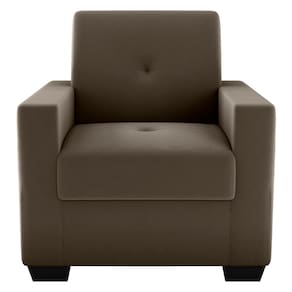 Poltrona Lavínia Matrix em Tecido Suede com Apoio para Braços