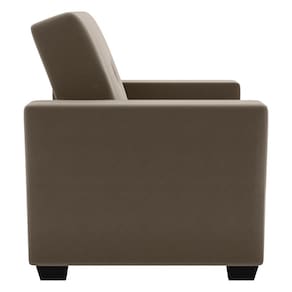 Poltrona Lavínia Matrix em Tecido Suede com Apoio para Braços