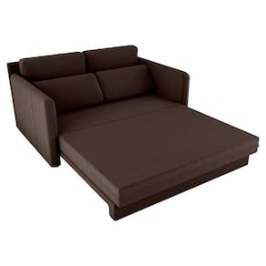 Sofá-Cama Matrix Martina Retrátil com 2 Lugares, Braços e Revestimento em Tecido Veludo Light - 152cm de largura