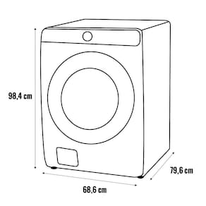 Lava e Seca Samsung WD17T Inox com Ecobubble e Lavagem Inteligente WD17T6300GP - 17/10 kg