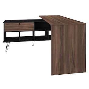 Escrivaninha Artany Dubai com 1 Porta Basculante e 5 Nichos - ESCRIVANINHA ARTANY DUBAI BR/GRAFITO - 2