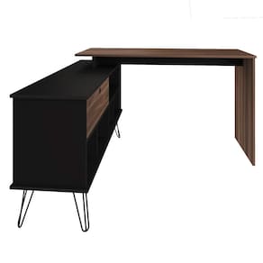 Escrivaninha Artany Dubai com 1 Porta Basculante e 5 Nichos - ESCRIVANINHA ARTANY DUBAI BR/GRAFITO - 3