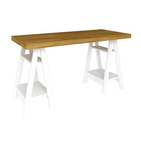 Escrivaninha Artany Art II - Castanho/Branco - 3