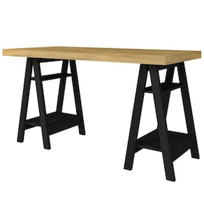 Escrivaninha Artany Art II - ESCRIVANINHA ARTANY ART II OLMO/PRETO - 3