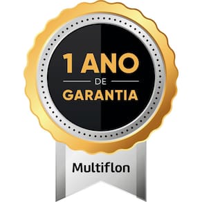 Frigideira Grill Multiflon Profissional Antiaderente Quartzo Inox com Cabo - 32 cm