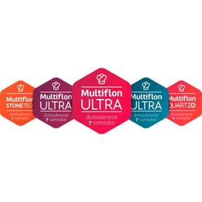 Frigideira Multiflon Dom com Revestimento Antiaderente Quartzo com Tampa - 30 cm