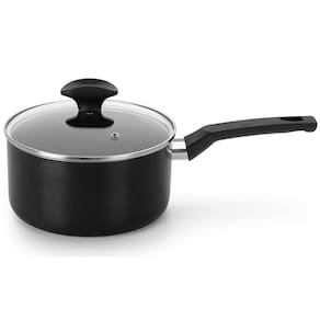 Conjunto de Panelas 5 Peças Multiflon Induct+ com Revestimento Antiaderente Quartzo, Fundo de Indução e Tampas com Saída de Vapor - Preto