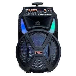 Caixa de Som Amplificada TRC CT 500 com Bluetooth, Rádio FM, Entrada USB, Função Gravação e Iluminação Frontal em Led - 500W